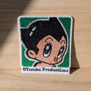 Retro Astro Boy Embroidered Patch Tezuka Productions (7.6x8.5cm) Manga Anime